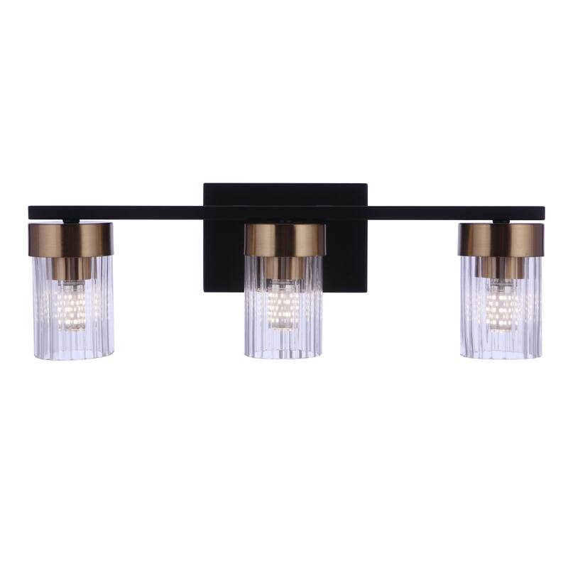 Bond Street - Flat Black/Satin Brass