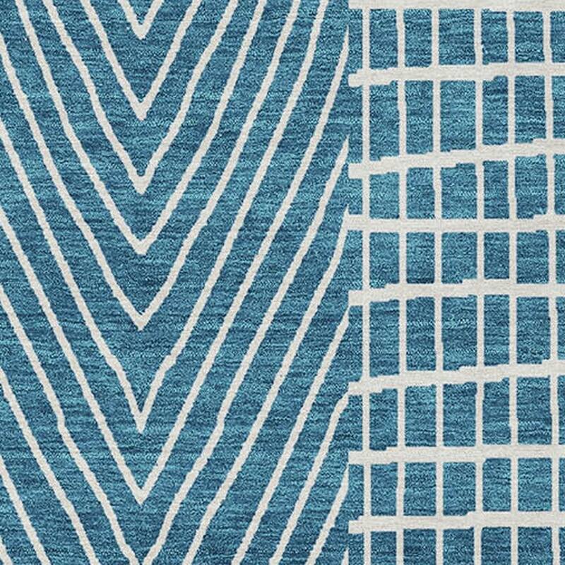 HomeRoots Geometric Transitional Rectangle Outdoor Rug