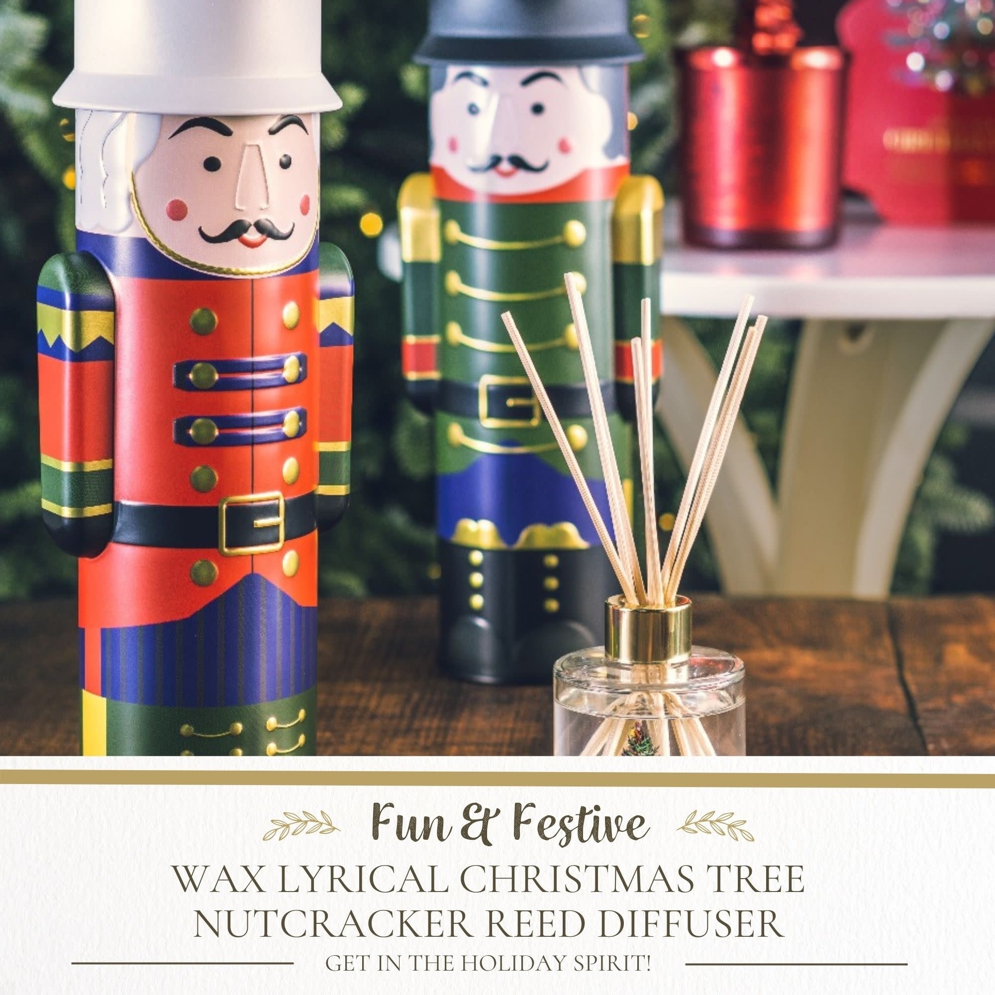 Wax Lyrical Christmas Tree Nutcracker Reed Diffuser L x