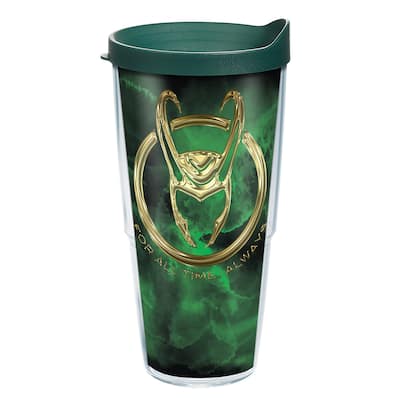 Tervis Marvel - Loki Tie Dye Made in USA Double Walled Insulated Travel Tumbler, Clear - 24oz