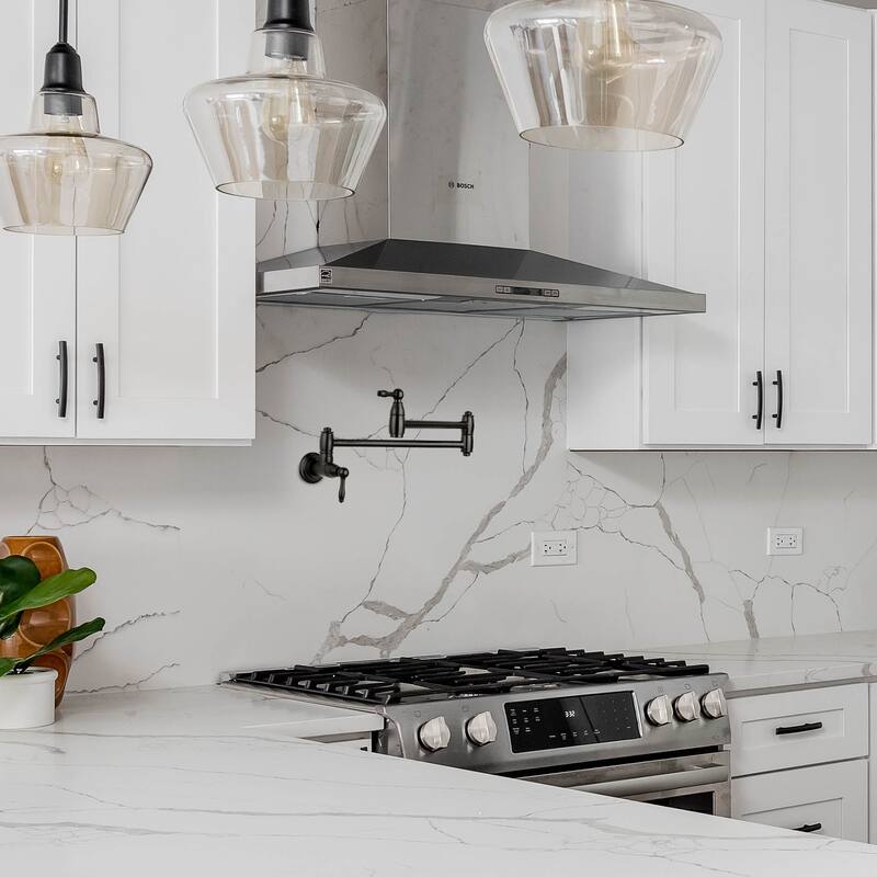 Copper Wall-Mounted Pot Filler Faucet
