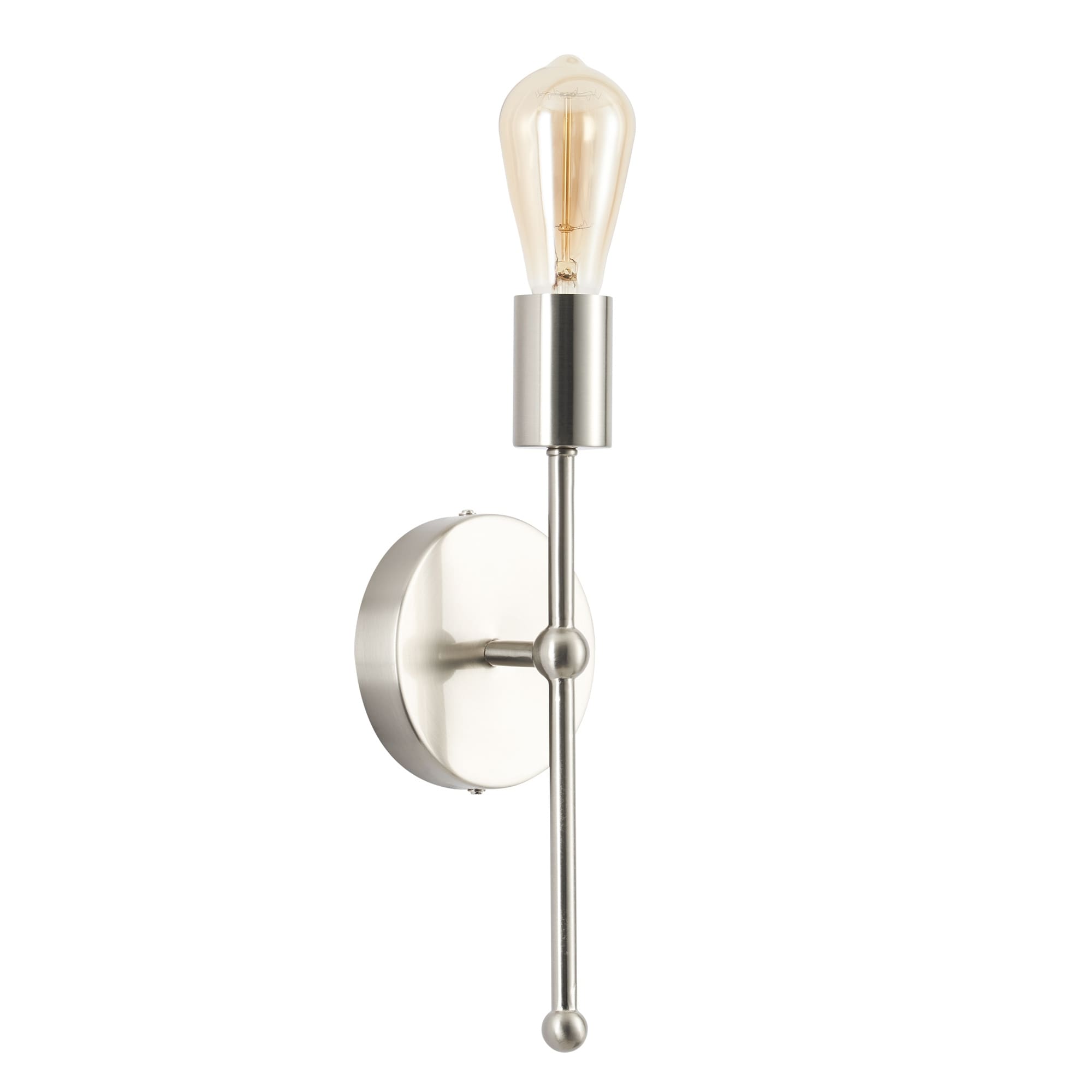 Details about   Restoration Hardware Modern Single Sconce Satin Nickel Item# 68030896 SNCK 