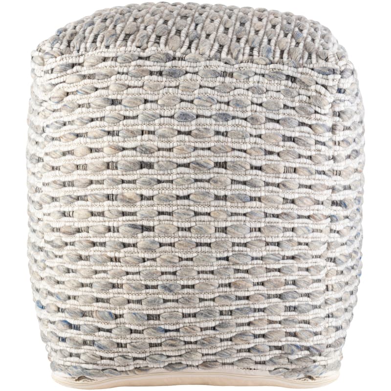 Artistic Weavers Belknap Textured Wool Global 18-inch Pouf