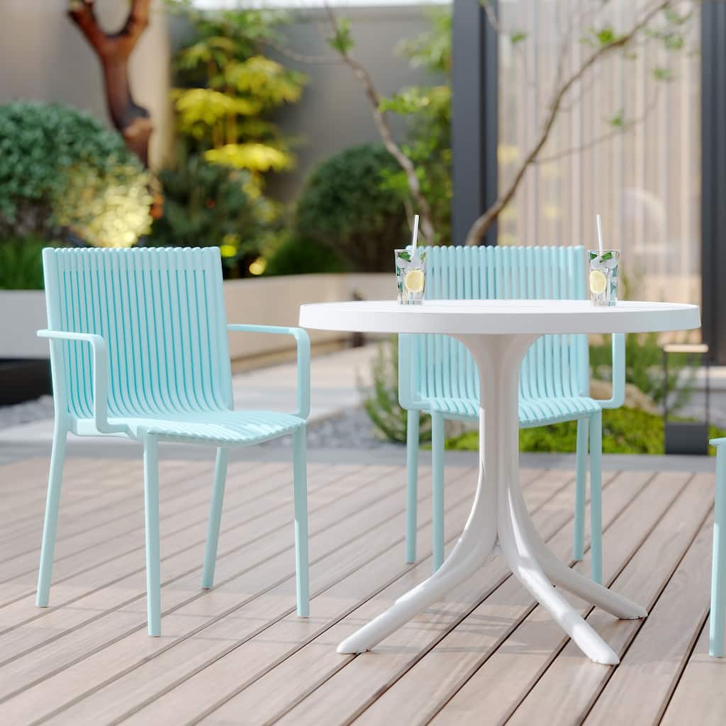 4-Pack All-Weather Polypropylene Chairs