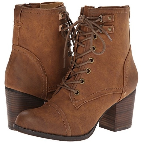 madden girl combat boots with heel