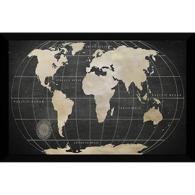 "Vintage World Map (Horizontal)" by Nan Print on Acrylic