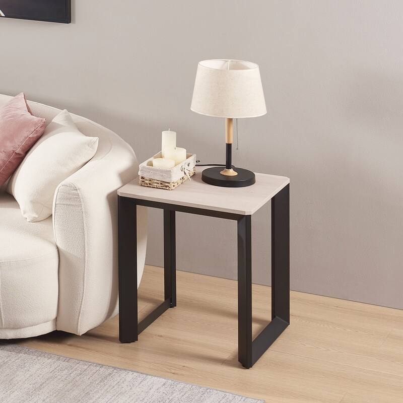 Rosary Blenn Modern Triangular Pipe End Table