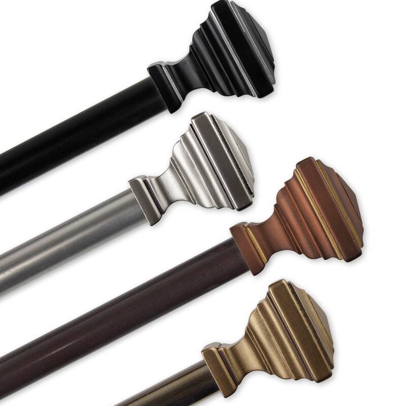 InStyleDesign Saturnino Adjustable Curtain Rod 13/16 inch dia.