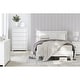 preview thumbnail 7 of 32, Signature Design by Ashley Hallityn White Panel Platform Bed