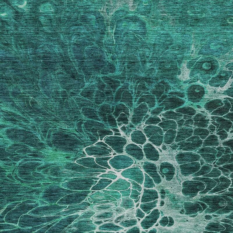 HomeRoots Abstract Transitional Rectangle Outdoor Rug