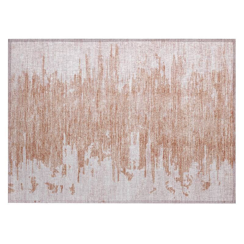 Machine Washable Indoor/ Outdoor Chantille Abstract Ombre Rug