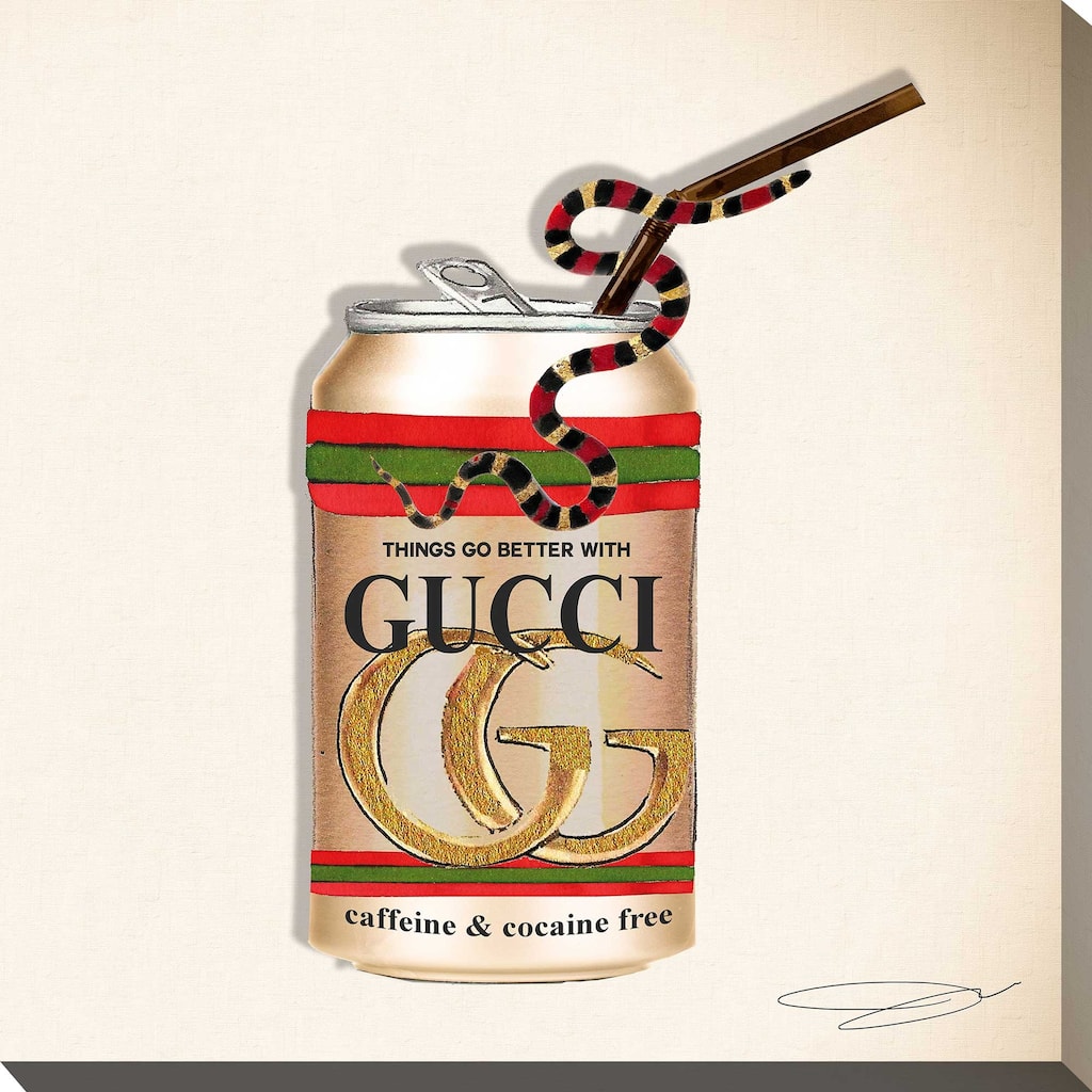 "Things Go Better With Gucci" by Jodi Print on Canvas