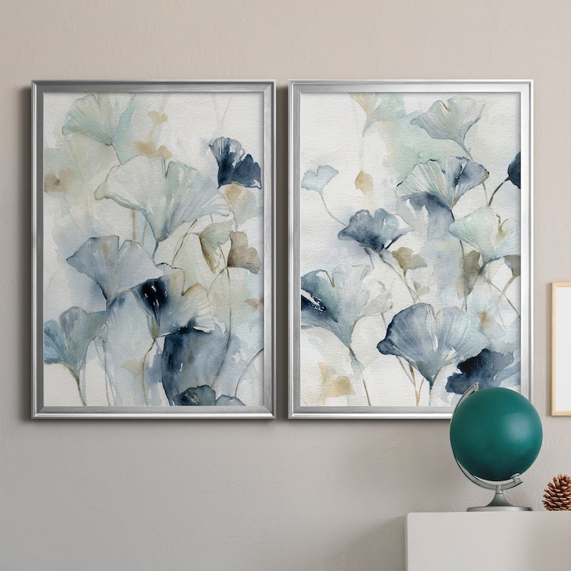 Indigo Ginkgo I Premium Framed Print - Ready to Hang - Multi-Color