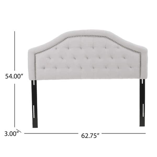 dimension image slide 2 of 4, Killian Tufted Upholstered Headboard by Christopher Knight Home