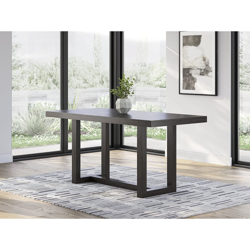 Signature Design by Ashley Neymorton Dark Brown Counter Height Dining Table - 36" W x 76" D x 36" H