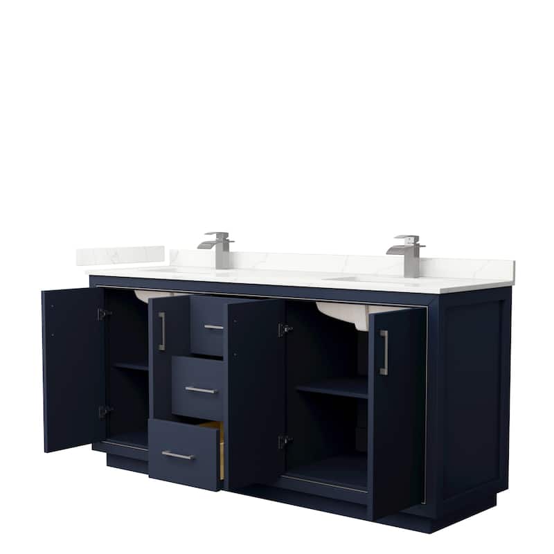 Icon 72-inch Double Vanity, Quartz Top