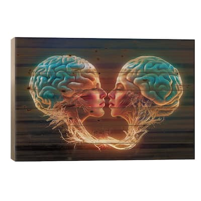 Sapiosexual Print On Wood by Mario Sanchez Nevado - Multi-Color