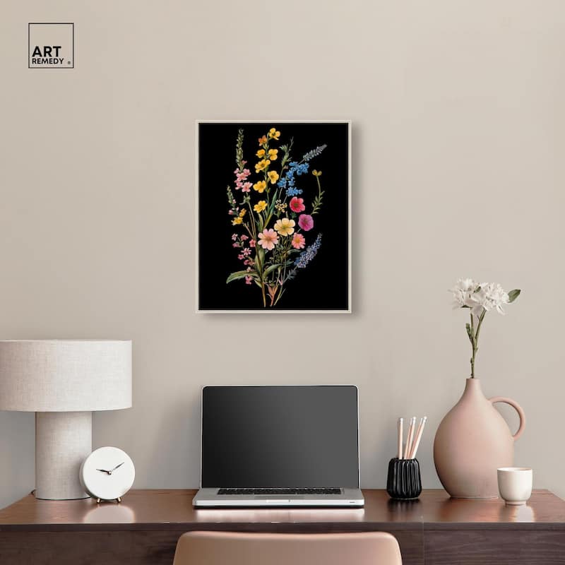 Darkling Daisies I Canvas by Art Remedy