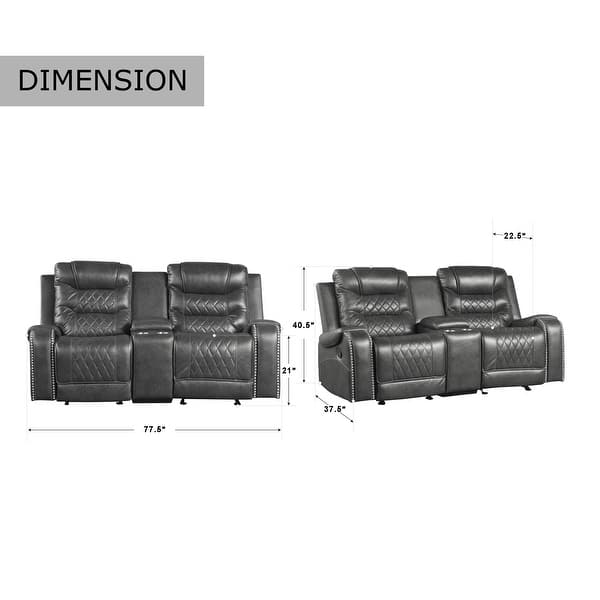Lenci Double Glider Reclining Loveseat Bed Bath & Beyond 31526508