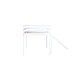 preview thumbnail 16 of 17, White Wood Twin Loft Bed Kids Bed with Slide and Underbed Space