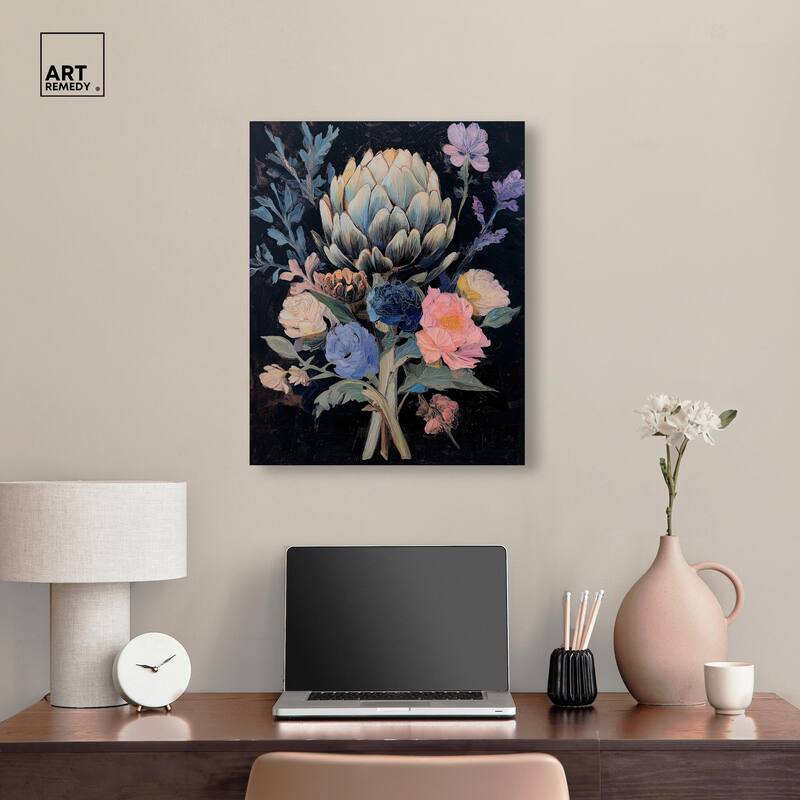 Moody Artichoke I Canvas by Art Remedy, Gallery Wrapped