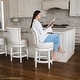 preview thumbnail 71 of 76, Maven Lane 31" Pullman Swivel Bar Height Kitchen Stool