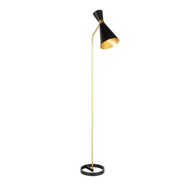 slide 13 of 12, Strick & Bolton Morino Glam Floor Lamp - Black/Gold Black/Gold