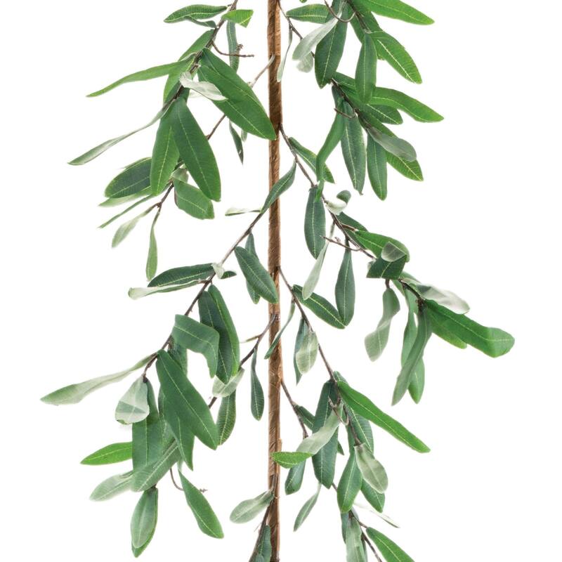 Olive Leaf Artificial Garland - 5.5' x 14.75" - Unlit