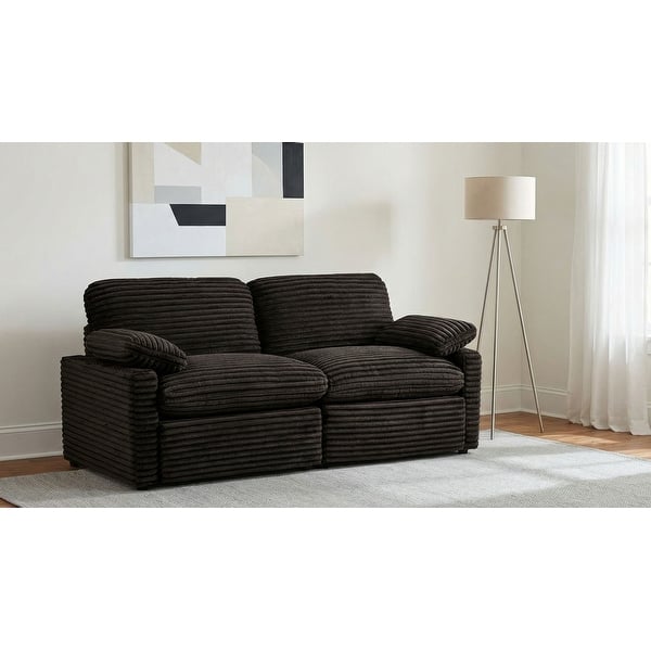 slide 2 of 13, Collins Modular Power Loveseat - N/A Chocolate Brown