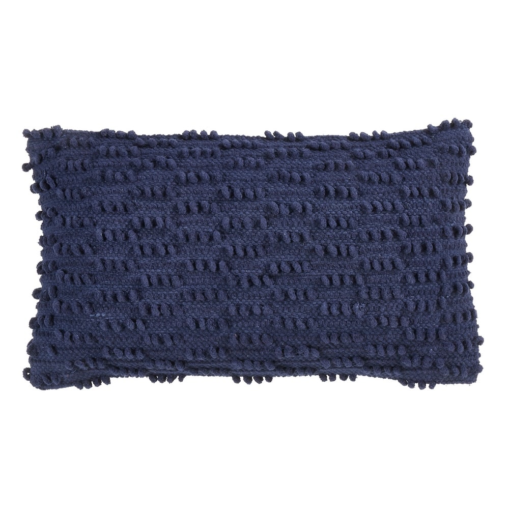 Nubby Design Down Filled Throw Pillow