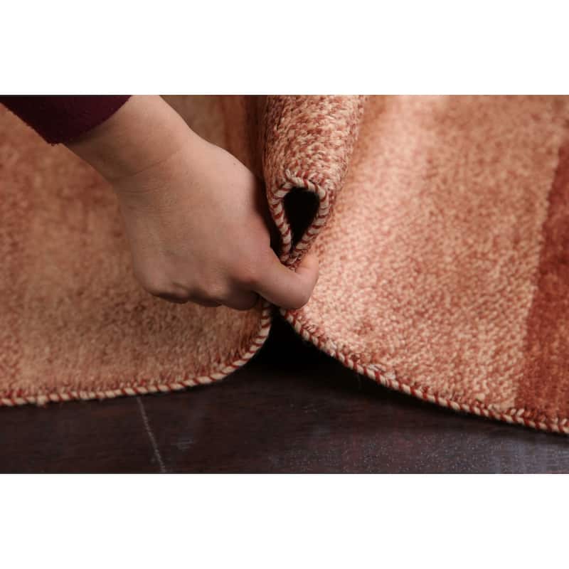 Modern Gabbeh Kashkoli Oriental Runner Rug Wool Hand-knotted Carpet - 2'9" x 16'8"
