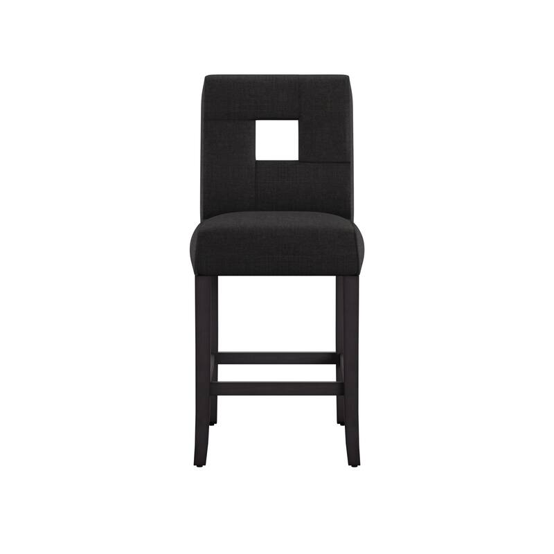 Mendoza Keyhole Counter Height Back Stool (Set of 2) by iNSPIRE Q Bold