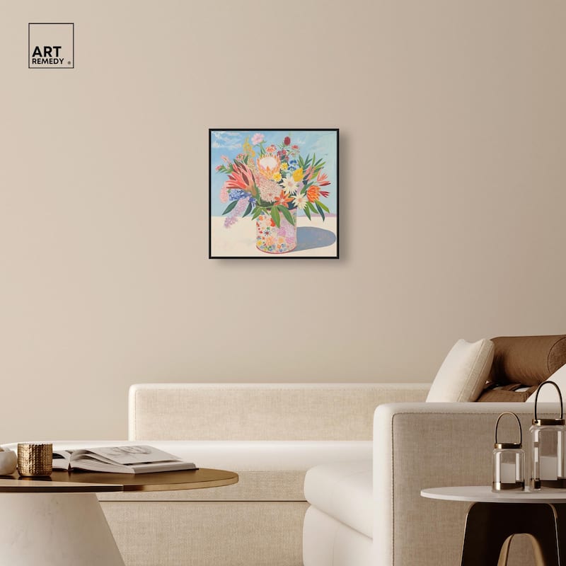 Floral Tin Canvas by Art Remedy