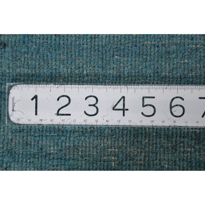 Modern Gabbeh Oriental Rug Hand-Knotted Wool Carpet - 3'3" x 4'9"