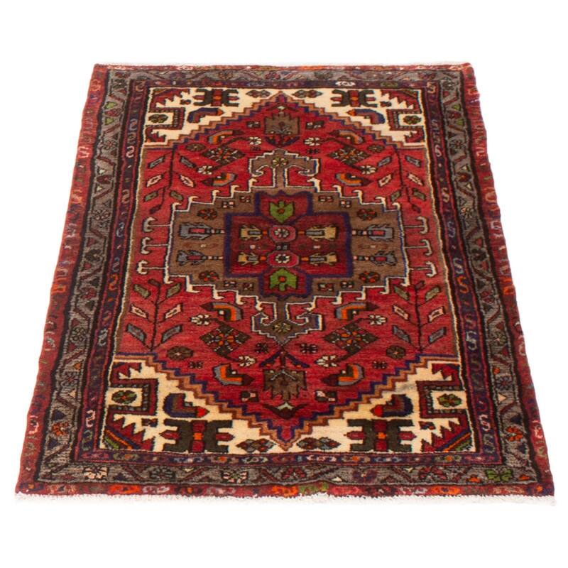 ECARPETGALLERY Hand-knotted Andelz Red Wool Rug - 3'3 x 4'10