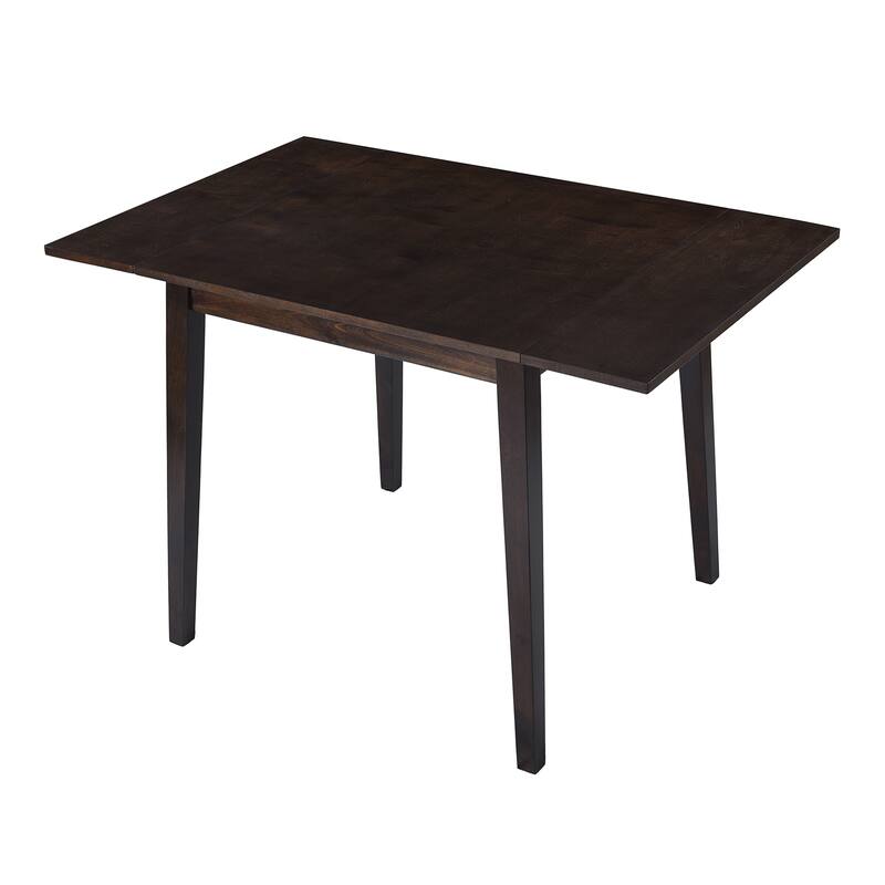 Extendable Dining Table, Folding Kitchen Table with Rubberwood Legs, Space-Saving Dinner Table(Only Table)