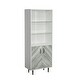 preview thumbnail 5 of 7, Nestfair Modern Sideboard Storage Cabinet with Open Shelves - 68 in. H