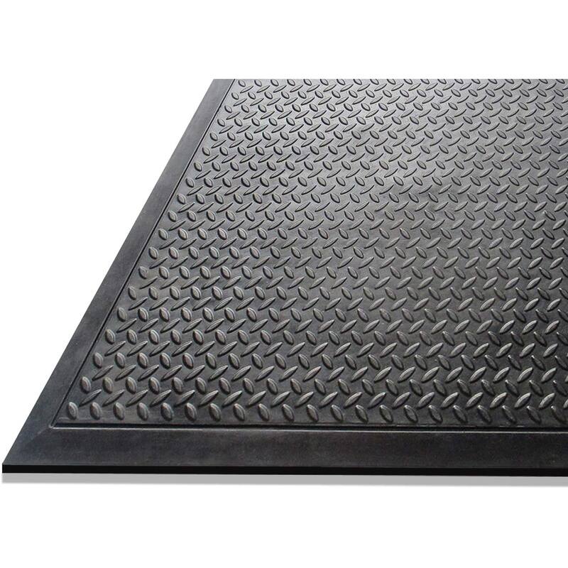Glossy bubbles top anti-fatigue 100% Rubber Cushion mat