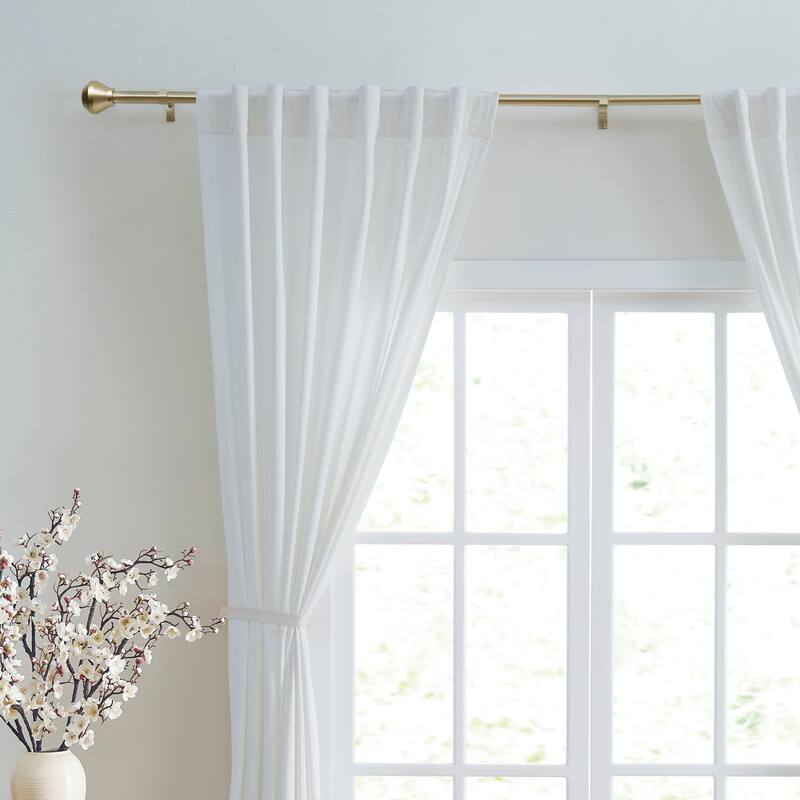 DKNY Conrad Curtain Rod and Finial Set