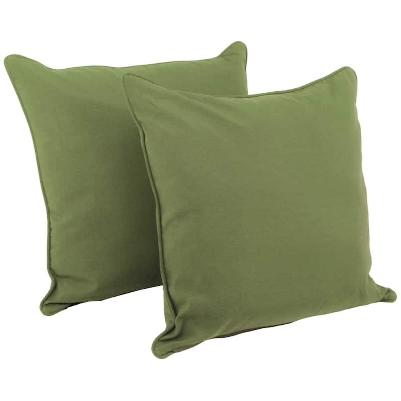 25-inch Corded Twill Throw Pillows (Set of 2) - Sage
