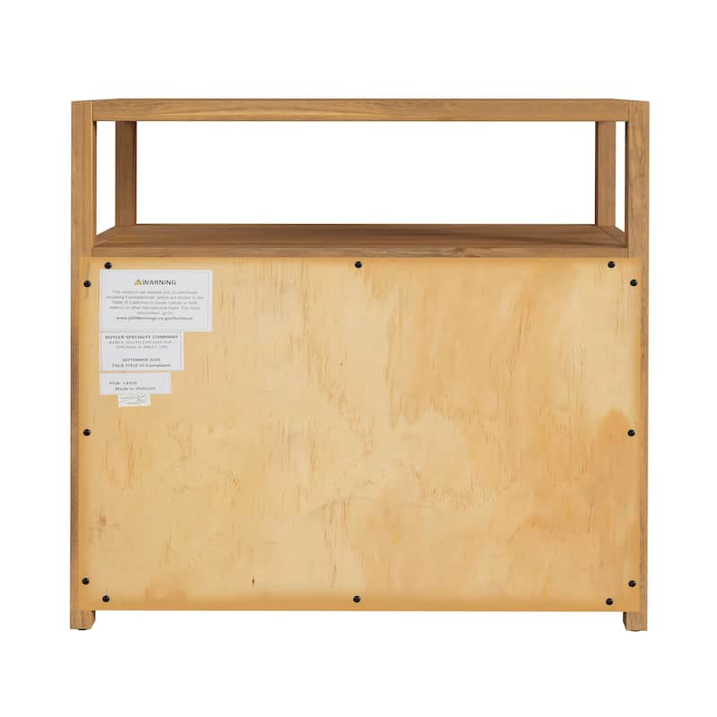 Lark 2-Drawer Wide Nightstand