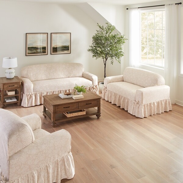 SureFit Essential Twill 1 Piece Sofa Slipcover - Bed Bath & Beyond