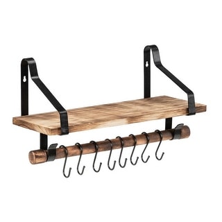Solid Wood Kitchen Shelf Cherry Colours New Towel Holder Spice Shelf Floating Shelf