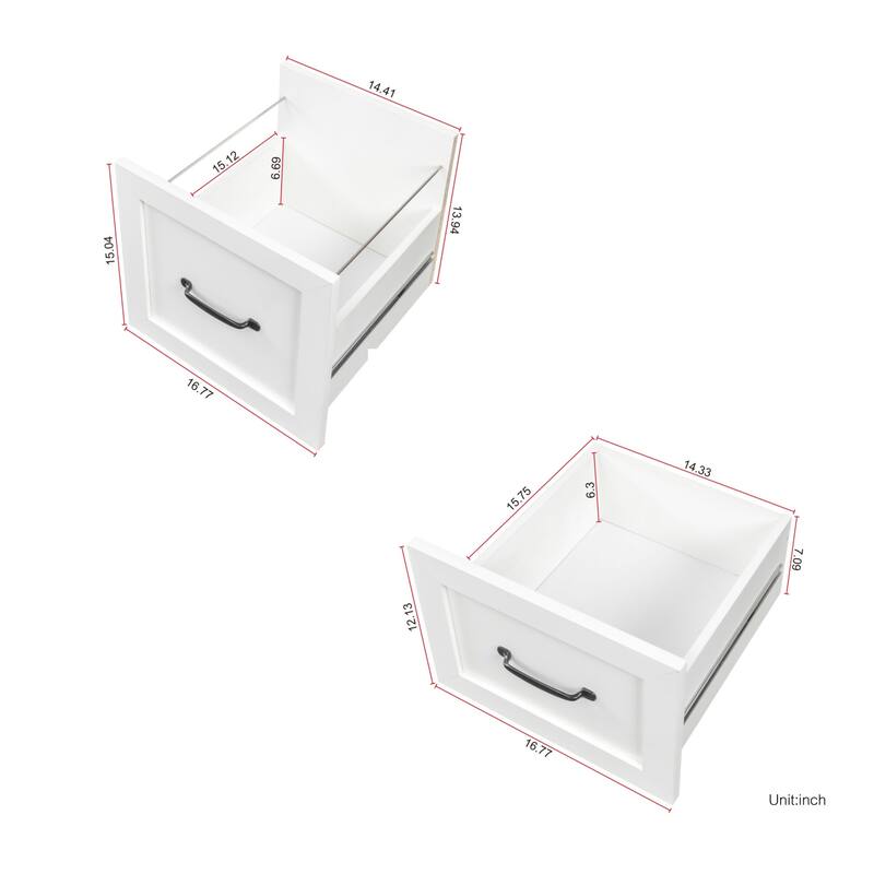 Large Home Office L-Shape Computer Study Desk with 2 Drawers, Shelf