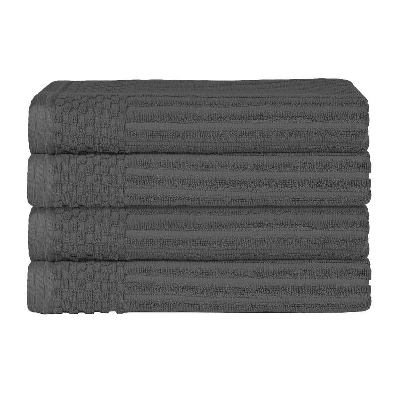 Superior Ribbed Cotton Absorbent Heavyweight Bath Towel Set