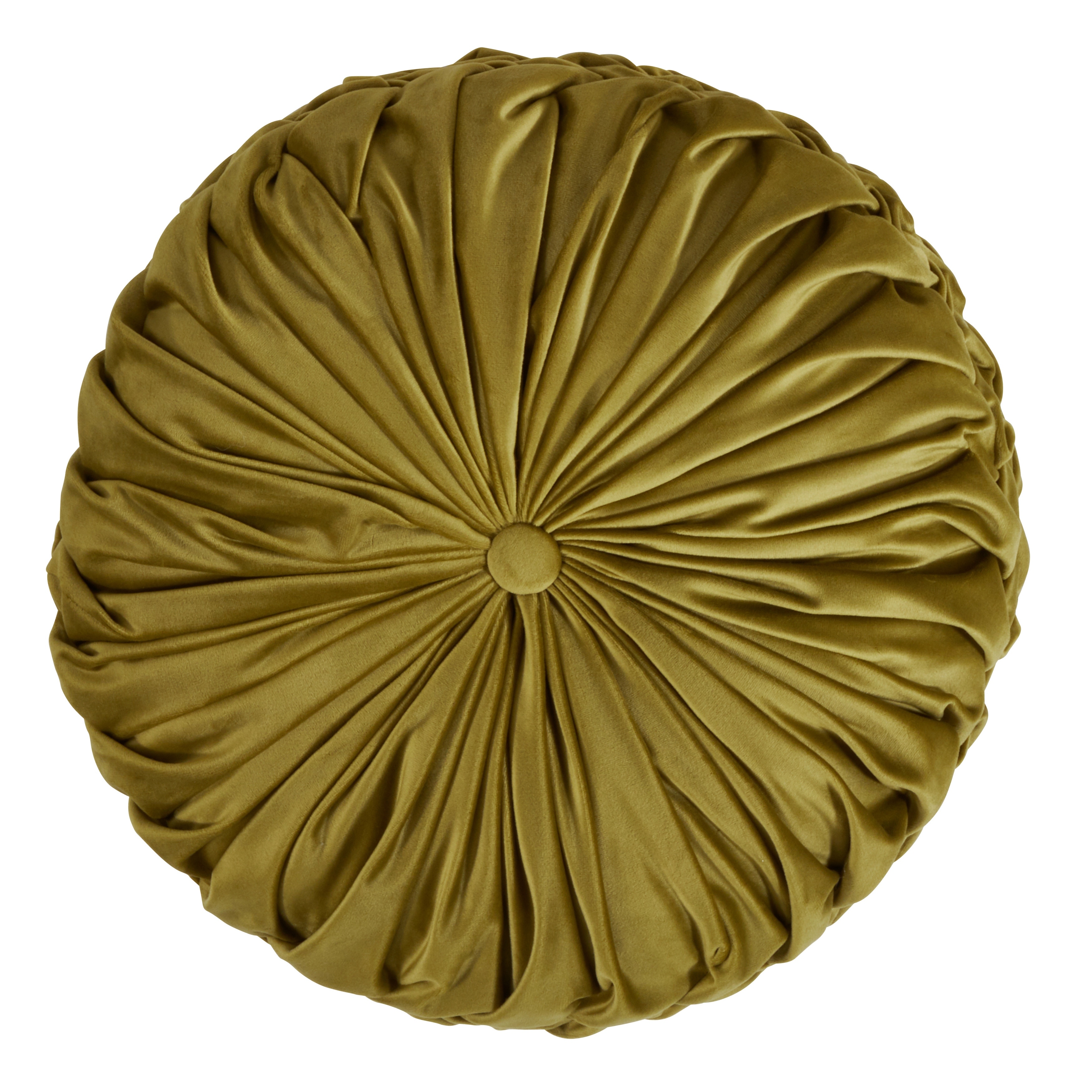 round pintuck pillow
