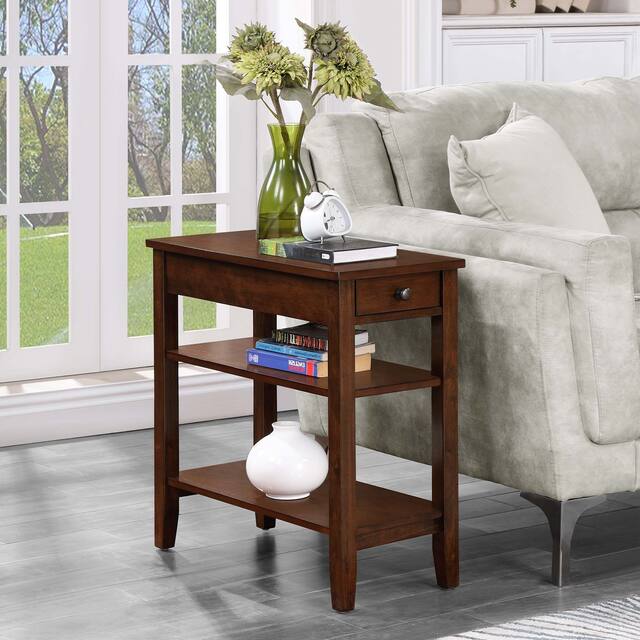 Copper Grove Aubrieta1 Drawer Chairside End Table with Shelves