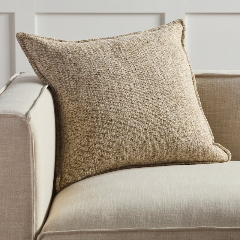 Rhetti Solid Brown/ Cream Pillow