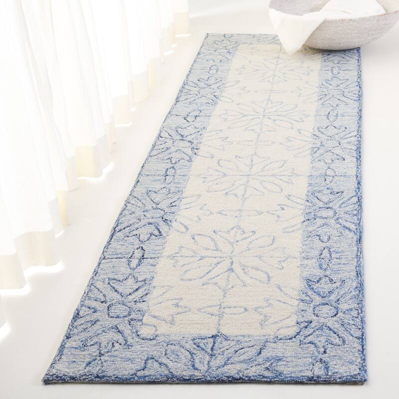 SAFAVIEH Lauren Ralph Lauren Viktorie Rug - 2'3" x 8' Runner - Navy/Ivory