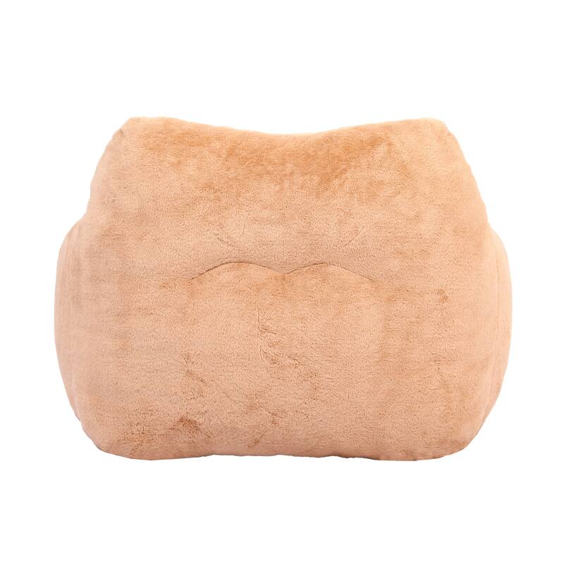Oversized Memory Foam Bean Bag Chair Lazy Sofa with Armrests and Removable Cover for Living Room Bedroom